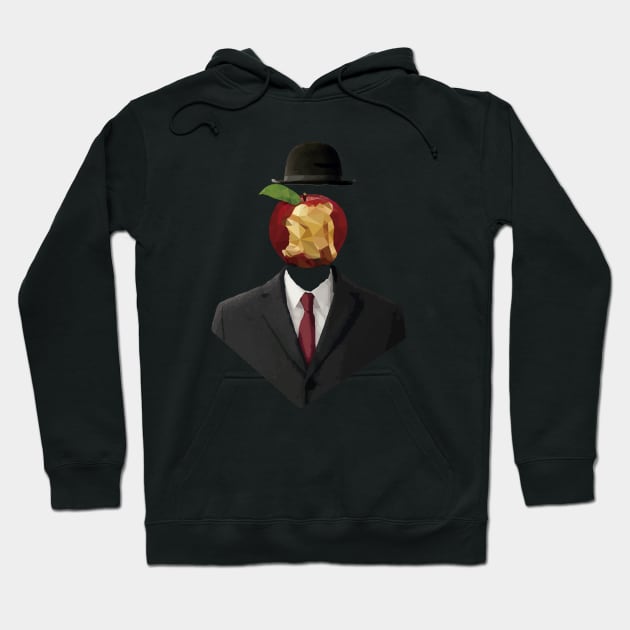 Magritte Apple Head Hoodie by DROLO